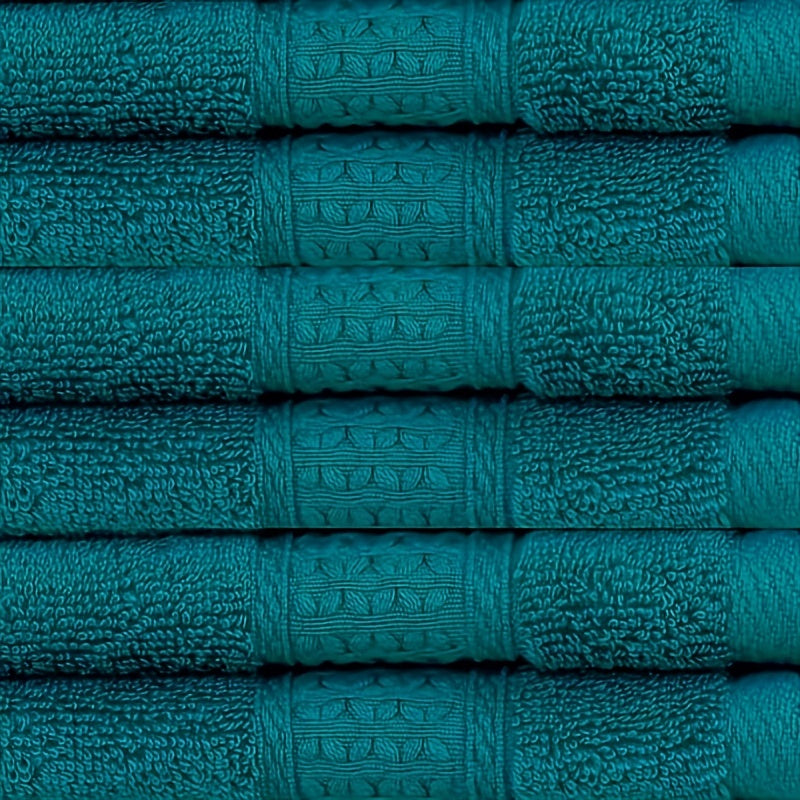 100% paxtadan yasalgan 6 ta to'plam yuz sochiqlar, turli naqshlar bilan, tana va yuz uchun mukammal, mehmonxona, sayohat va har kuni foydalanish uchun ajoyib. Har bir sochiq to'qilgan va 360 GSM og'irlikka ega, o'lchami 33.02x33.02 sm.