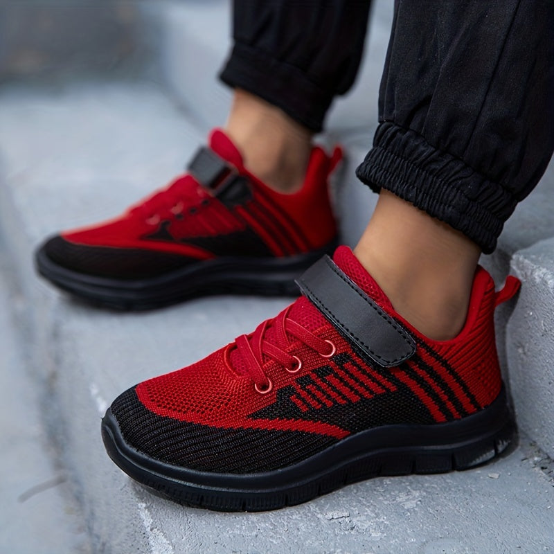 Детские сетчатые кроссовки для мальчиков и девочек, камуфляж, дышащие, амортизирующие, нескользящие, низкий топ