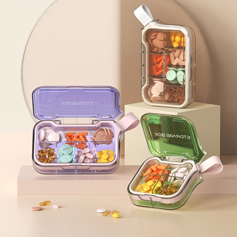 Sealed Polycarbonate 4/7 Compartment Pill Organizer Case Moisture-Proof
