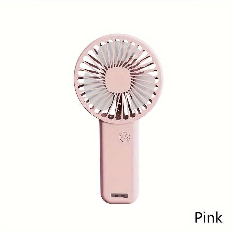 Set of 3 Rechargeable Mini Handheld Fans for Travel and Outdoor Cooling