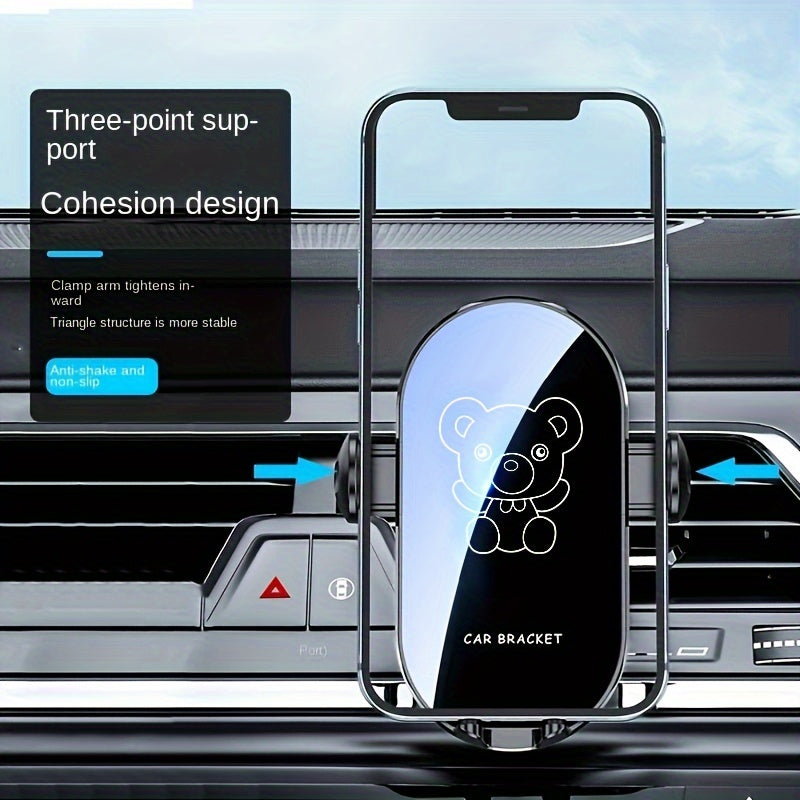 Avtomobil uchun telefon tutgichi Universal havo chiqishi navigatsiya qoʻllab-quvvatlash klipsi