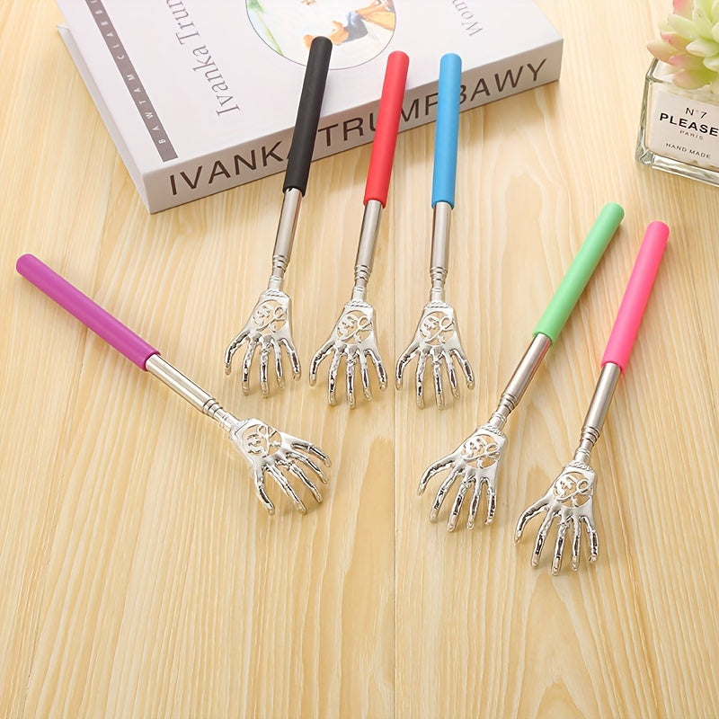 Stainless Steel Retractable Back Scratcher for Itching Relief and Massage