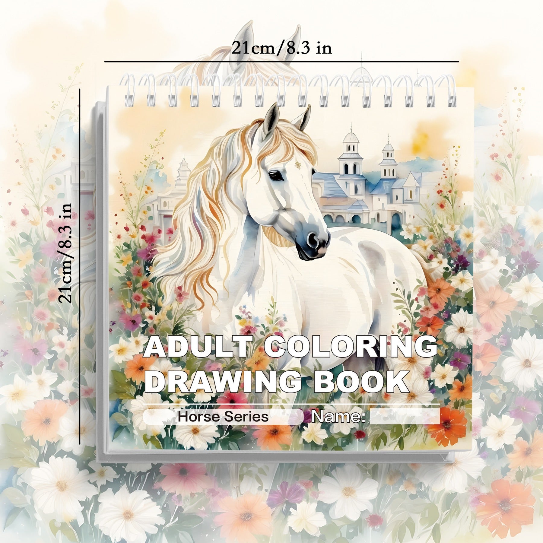 Adult Horse Coloring Book for Relaxation and Stress Relief