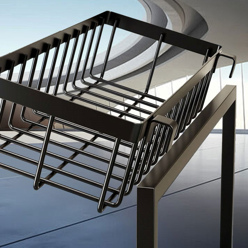 1pc Multi-Function Kitchen Sink Drain Basket with Hanging Rack for Tableware and Fruit/Vegetables.