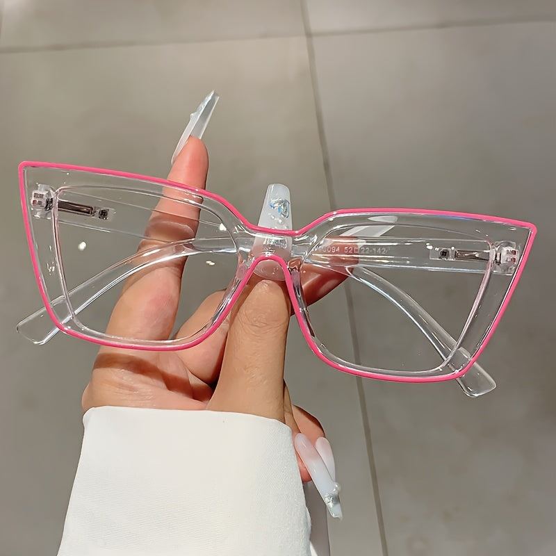 Очки-кат eyes с прозрачной линзой для женщин, аниме-косплей, мода Y2K