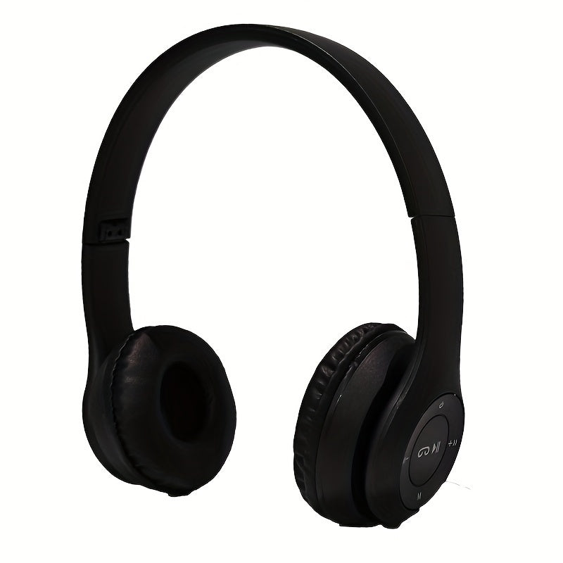 Wireless Foldable Headphones with Hi-Def Sound Microphone for Gaming and Calls