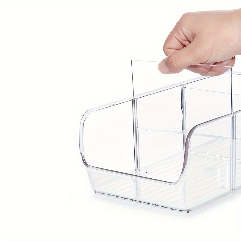 Прочный многоразовый стеллаж для хранения с разделённой корзиной для кухни, ванной, спальни, офиса