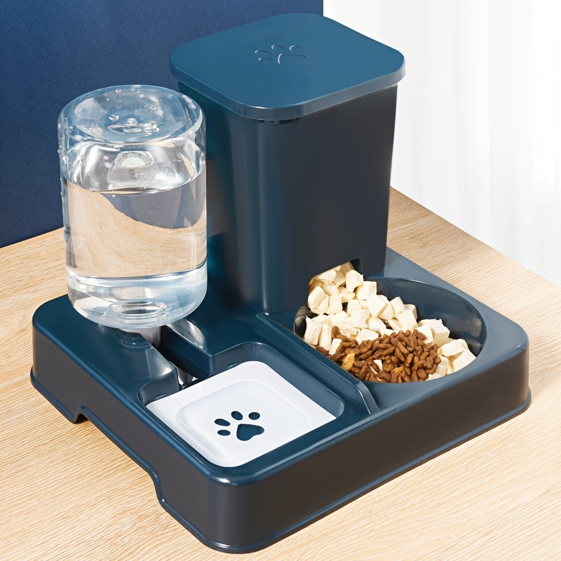 Battery-Free Cat and Dog Food and Water Dispenser Non-Electric