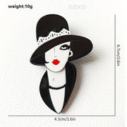 Acrylic Brooch for Women Stylish Elegant Jewelry for Scarves Jackets