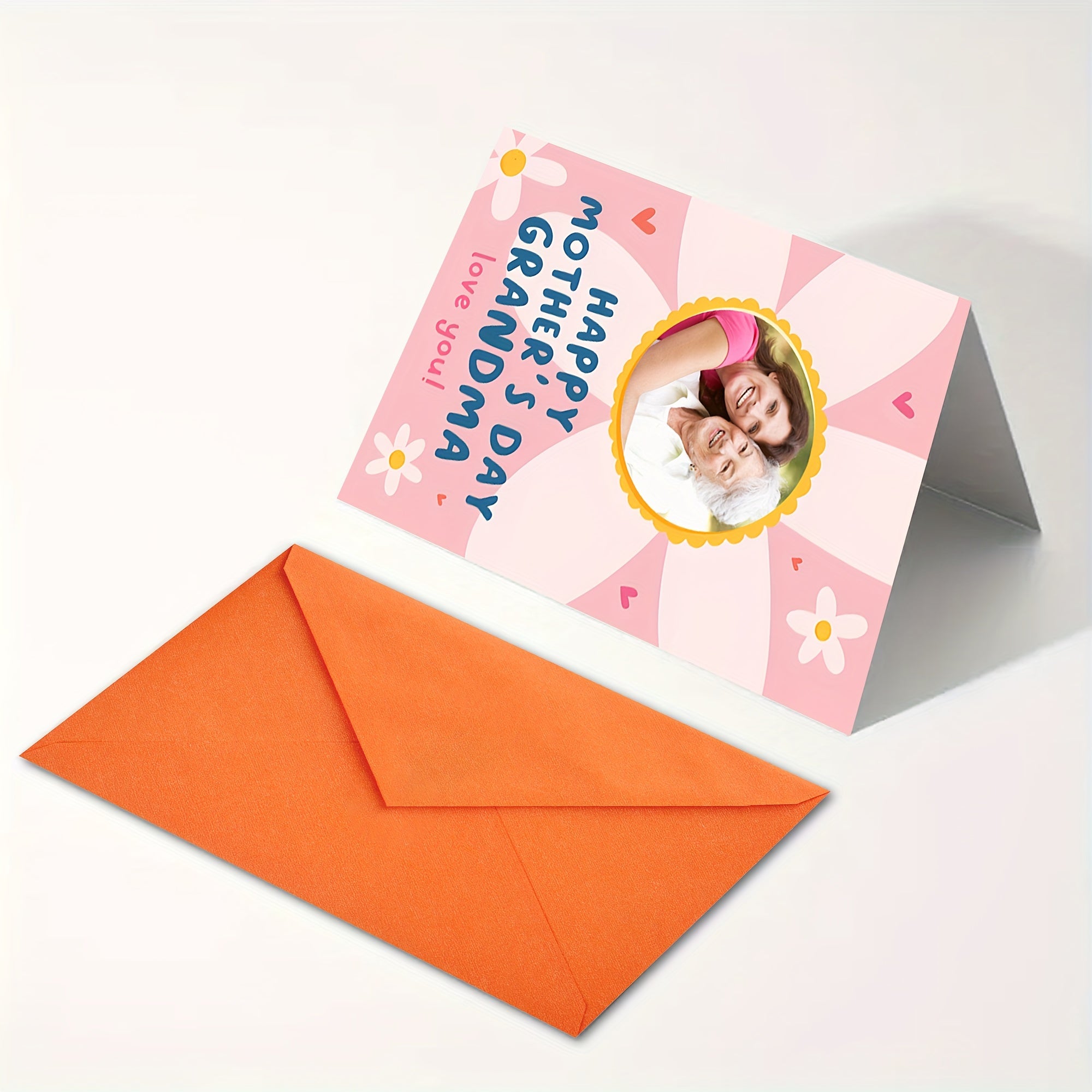 Shaxsiylashtirilgan 1 dona Baxtli Onalar Kuni Bobo-ona Rahmat Karti, Moslashtirilgan Rasm bilan, Yaratijiy Qiziqarli Baraka Karti, Maxsus Rasmli Salom Karti, Onalar Kuni Hediye