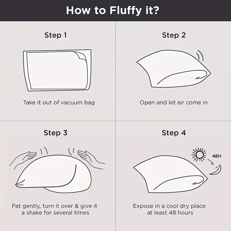 Oq Throw Pillow Insert 30x50 sm Polyester yostiq uchun divan, yotoq, divan