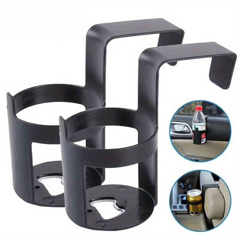 Car Door Cup Holder with Window Hook Durable Plastic Fits Most Vehicles
