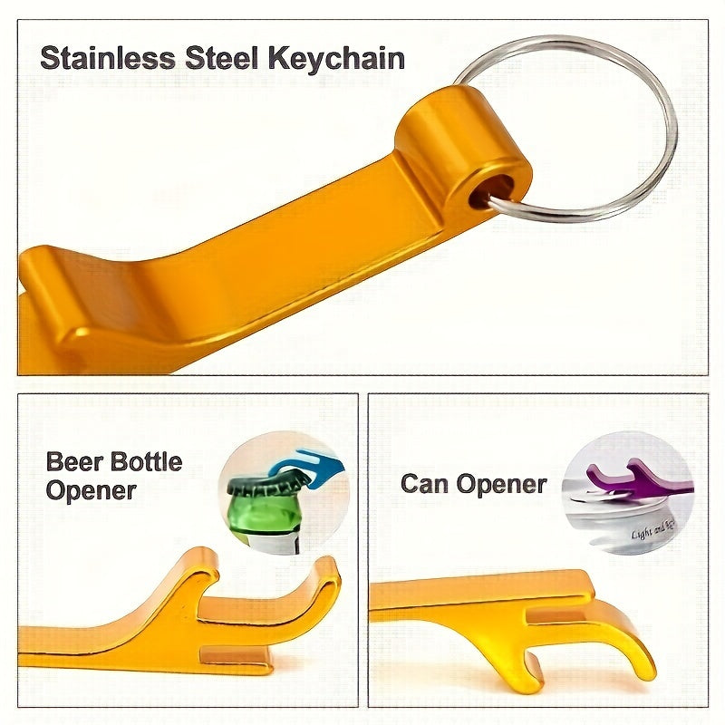 Индивидуальные гравированные алюминиевые брелоки-открывалки для бутылок пива в различных цветах для свадеб и подарков