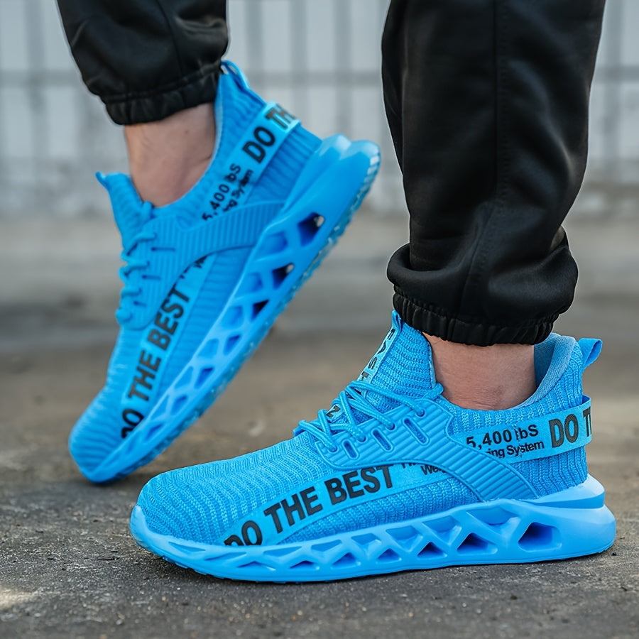 Women's Breathable Steel-Toe Safety Shoes Casual Sneakers Blue Anti-Puncture