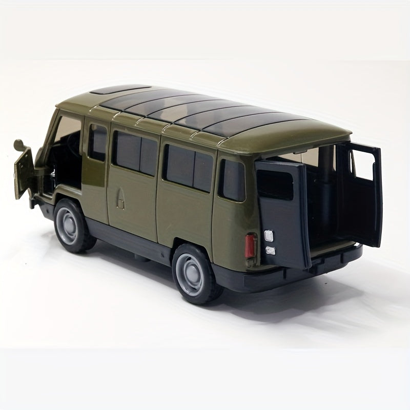 Винтажная модель автомобиля из сплава с задними дверями в классическом бело-черном дизайне. Изготовлена из прочного пластика/металла, идеально подходит для коллекционеров и для декора дома/автомобиля.