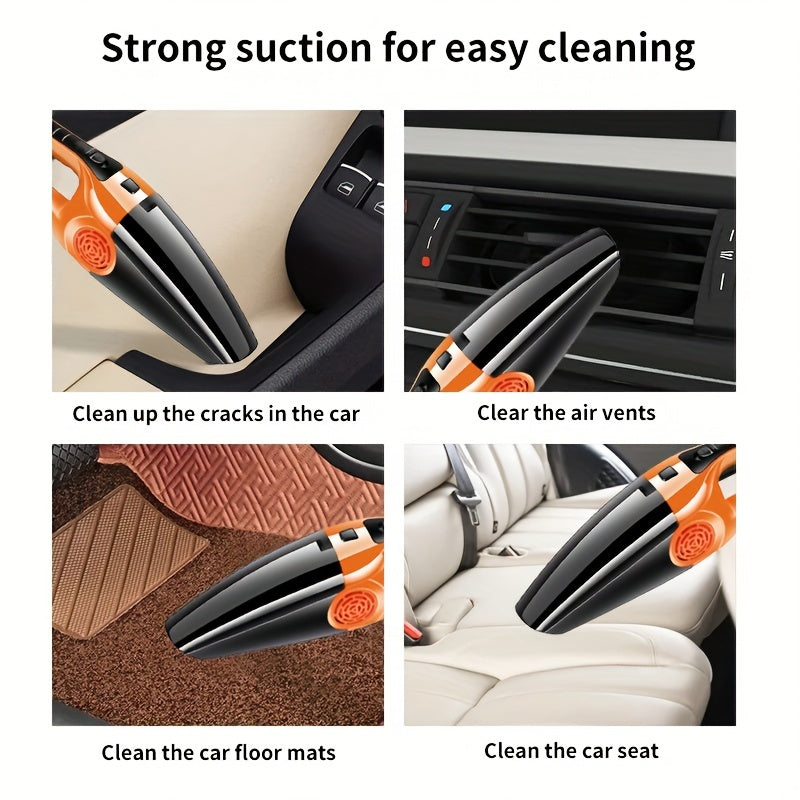 12V Car and Household Vacuum Cleaner with Strong Suction Wet and Dry Use