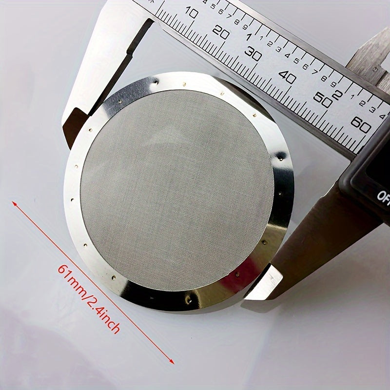 Qayta ishlatiladigan ultra nozik zanglamaydigan po'latdan yasalgan AeroPress qahva filtri - ta'm va yog' miqdorini oshirish uchun barqaror tanlov, filtr ushlagichi bilan birga