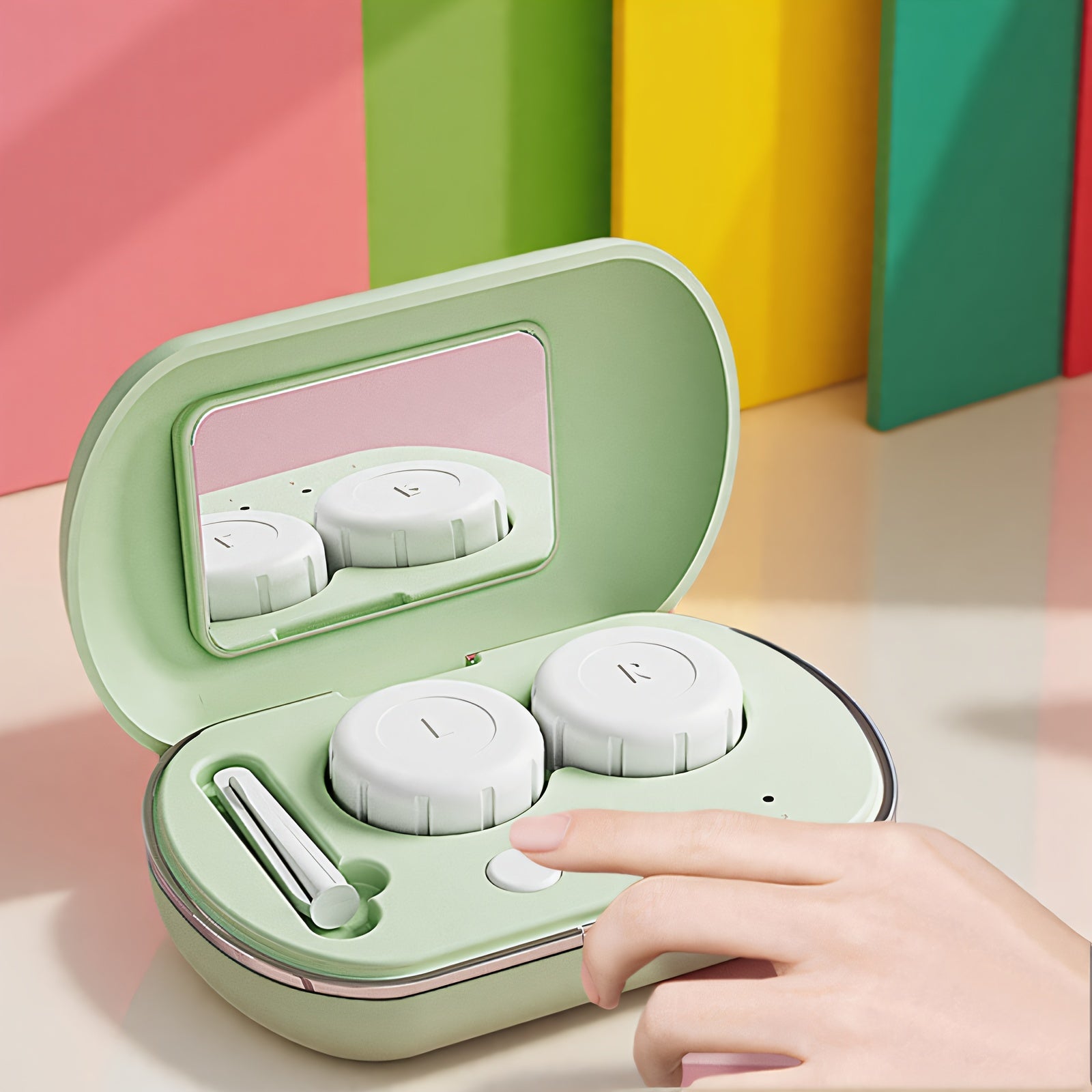2025 Compact Rechargeable Contact Lens Cleaner for Home Office Travel