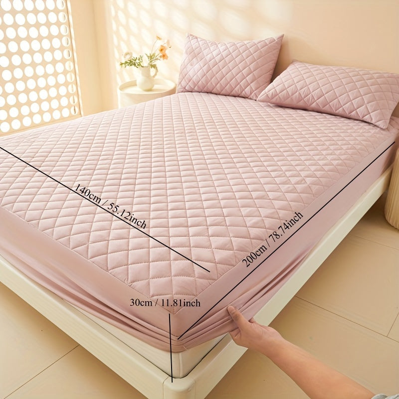 Waterproof Mattress Protector Fitted Sheet Stainproof Moistureproof Bed Cover for Dorms Hotels