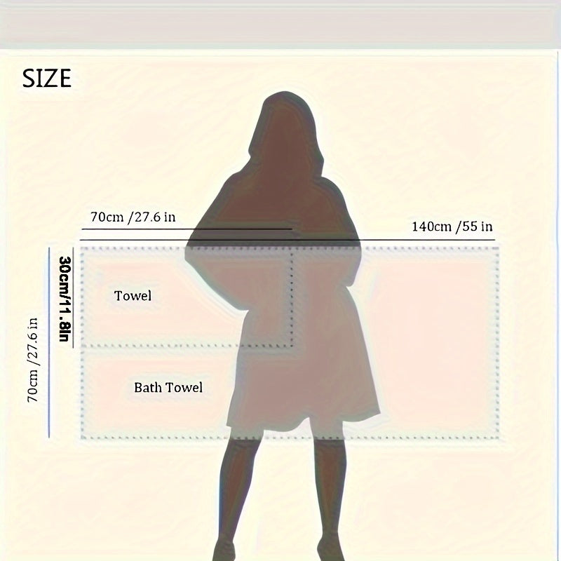 4-Piece Absorbent Soft Bath Towel Set for Home Spa Gym Fitness and Gift