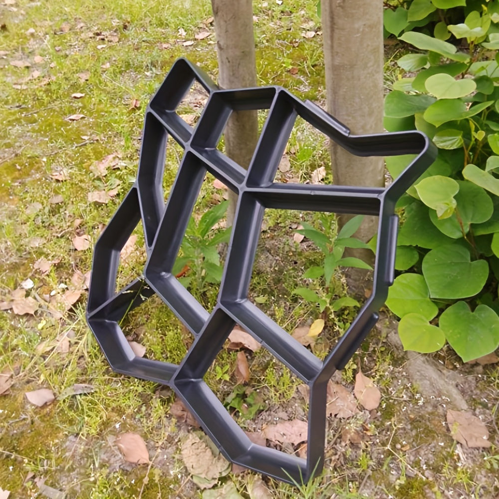 DIY Garden Path Mold Plastic Cement Molding Tool for Outdoor Stone Textures