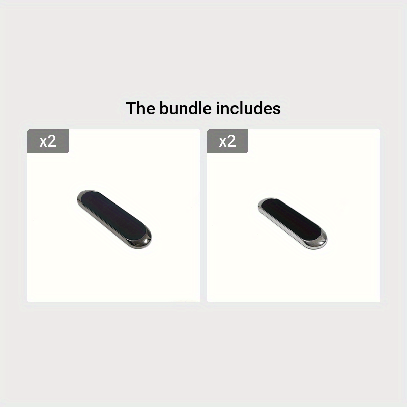 Universal Aluminum Car Phone Holder Magnetic Dashboard Mount Adhesive Adjustable