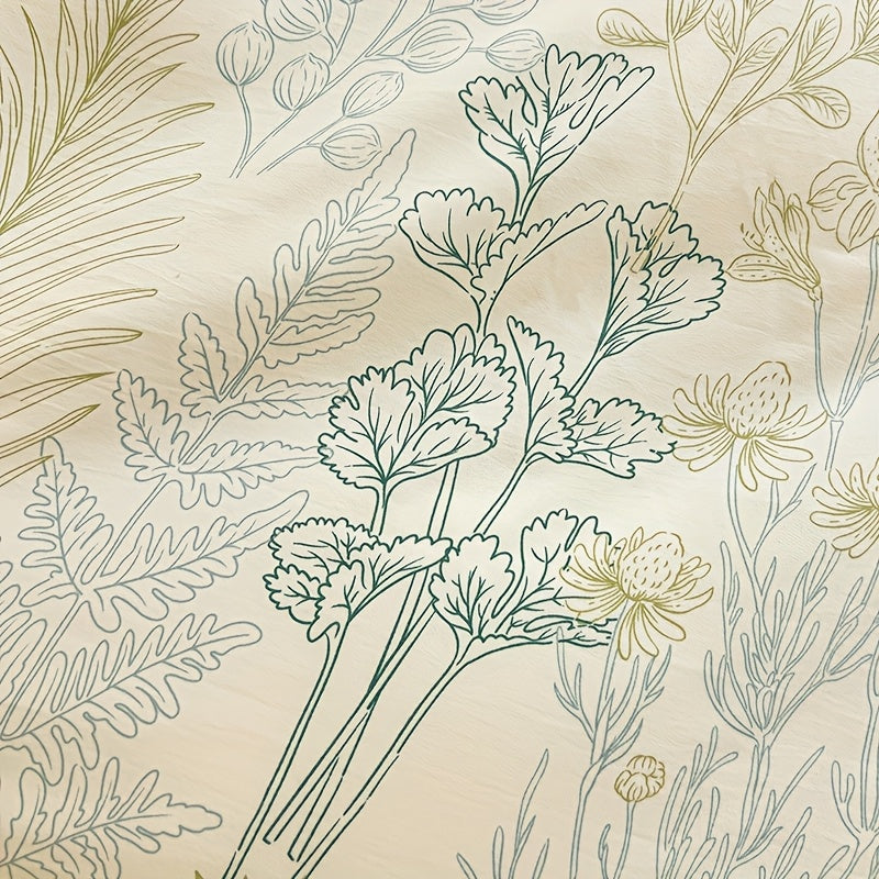 Yumshoq gullar naqshidagi yotoq to'plami, yostiq qoplari bilan birga, nafas oladigan polyesterdan tayyorlangan va zip yopilishi mavjud. Har mavsum uchun mos, yotoqxona va mehmonxonalar uchun mukammal.