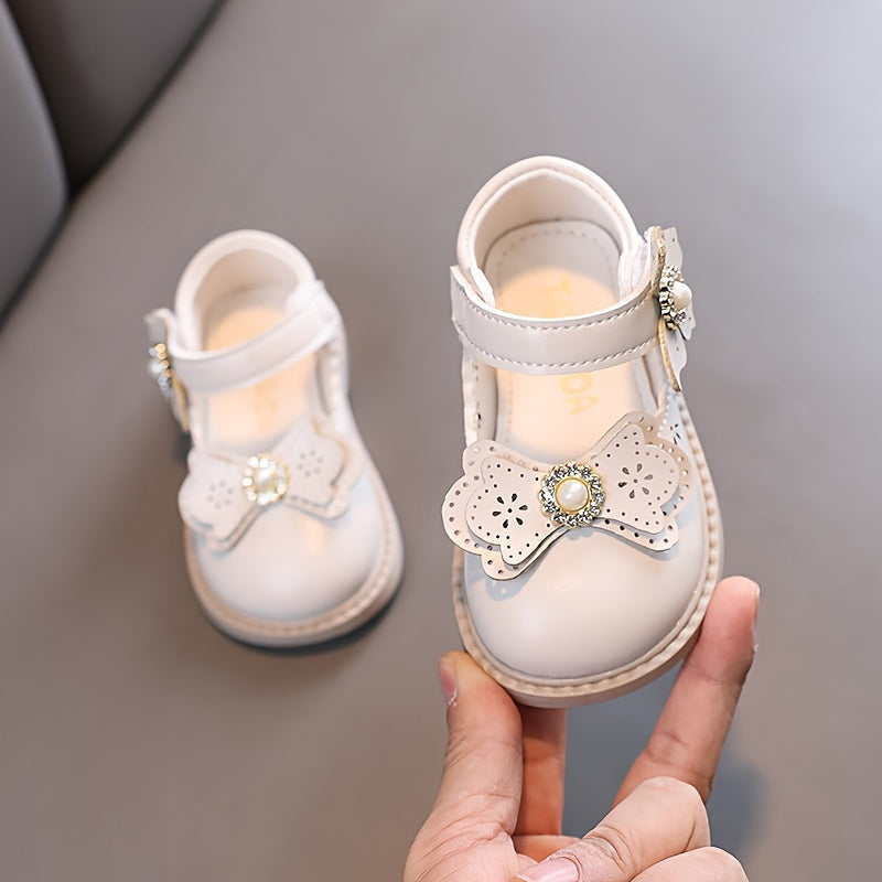 Girls Flat Shoes with Bow Knot Flowers for Spring and Fall