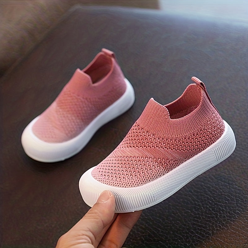 Lightweight Knitted Sneakers for Kids Boys and Girls Breathable Casual Shoes for Spring and Fall