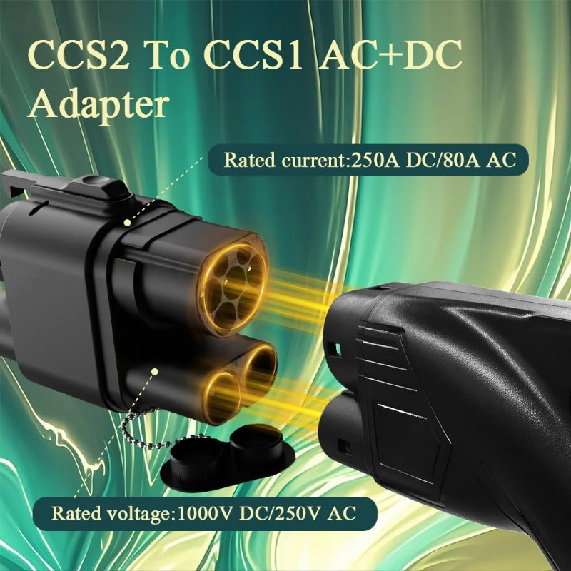Electric Vehicle Charging Adapter CCS2 To CCS1 Fast EV Charger Converter