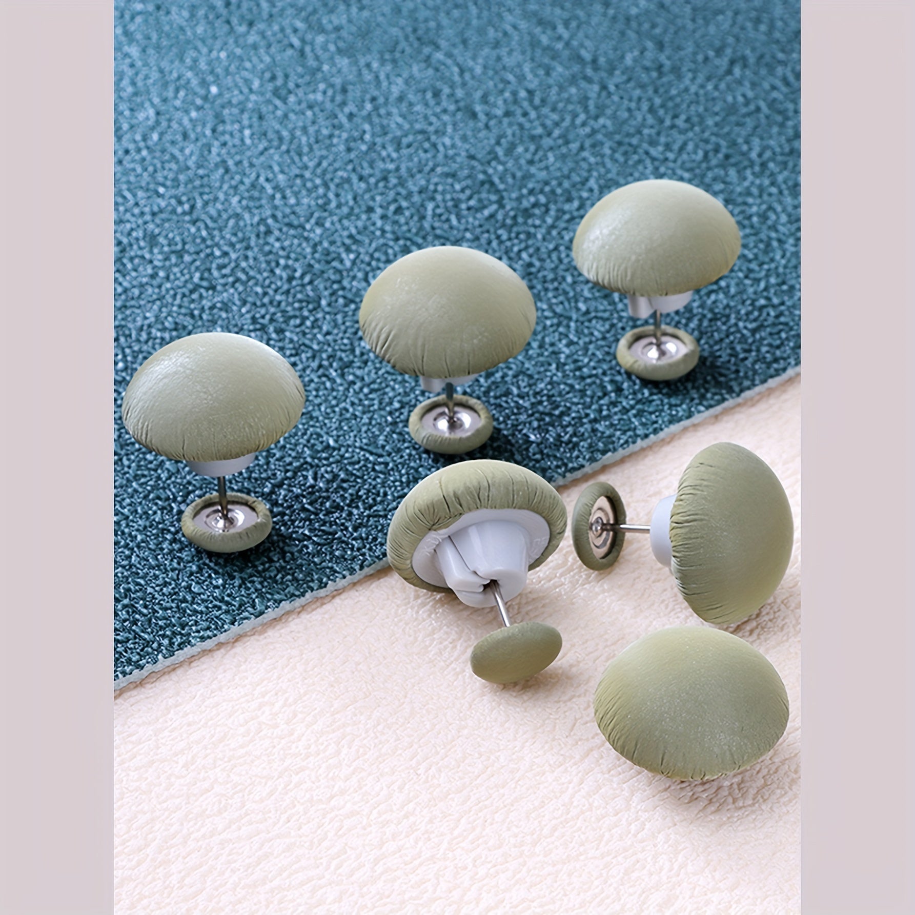 Upscale Mushroom Head Quilt Cover Curtain Fixer in Soft Faux Leather