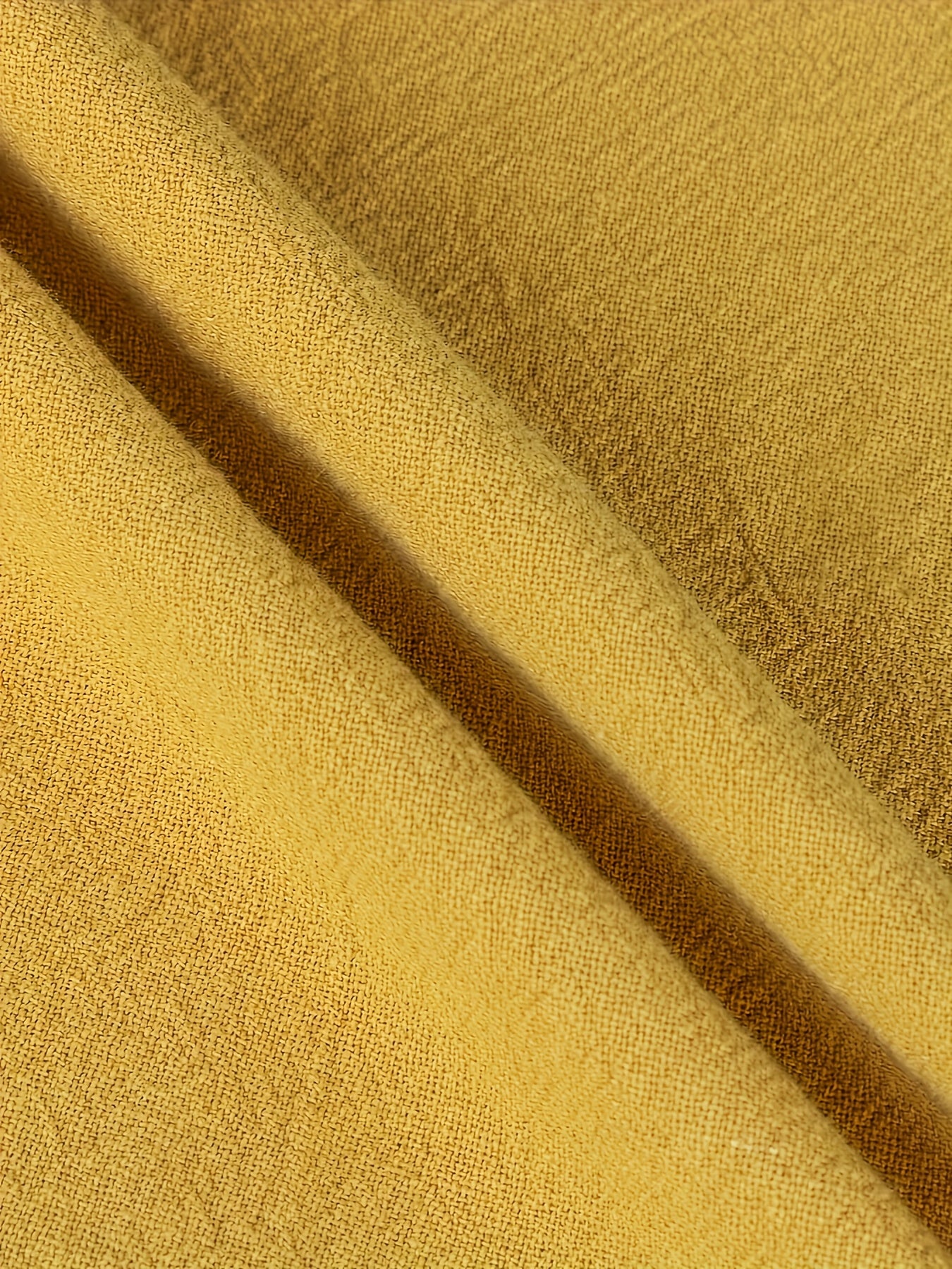 Plus Size Women's Yellow V-Neck Blouse Ruffled Sleeves Tie Waist Casual