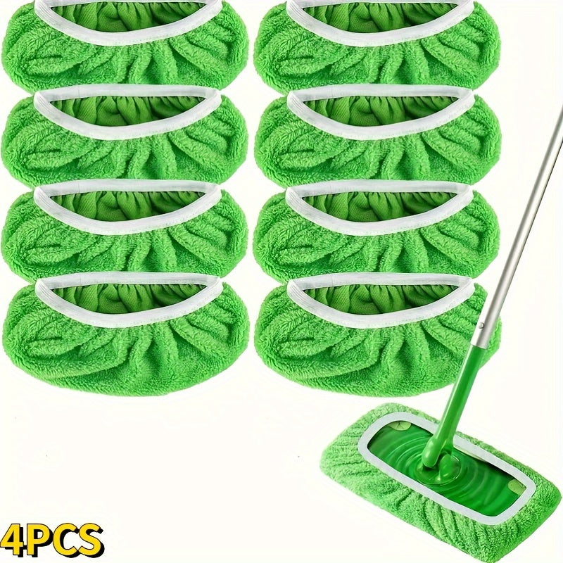 Reusable Mop Replacement Pads Set of 2, 4, or 8, Washable and Absorbent