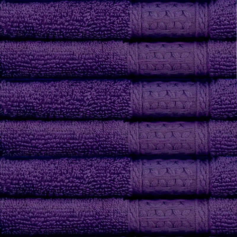 100% paxtadan yasalgan 6 ta to'plam yuz sochiqlar, turli naqshlar bilan, tana va yuz uchun mukammal, mehmonxona, sayohat va har kuni foydalanish uchun ajoyib. Har bir sochiq to'qilgan va 360 GSM og'irlikka ega, o'lchami 33.02x33.02 sm.