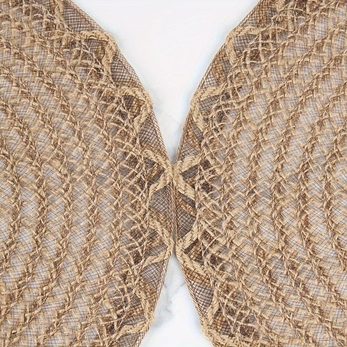 4 ta Jutdan yasalgan to'lqinli to'qilgan stol osti, stol bezatish uchun sirpanmaydigan orqa qismi bilan