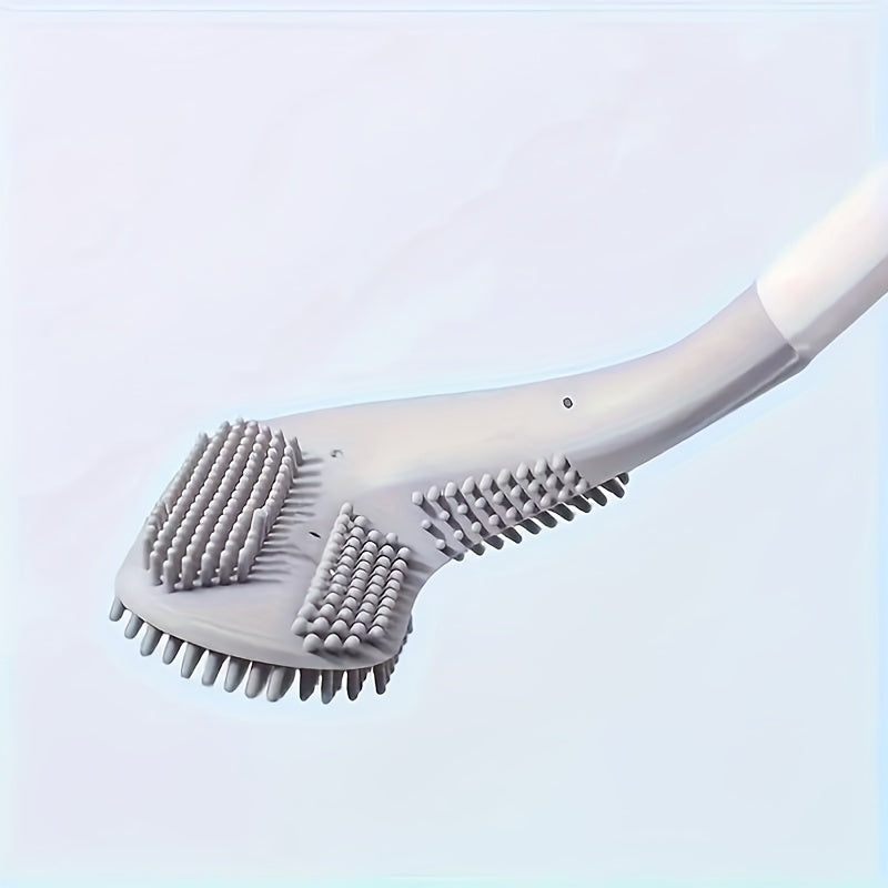 Uy hammomlarida devorga o'rnatish uchun uzun tutqichli golf tualet cho'tkasi.