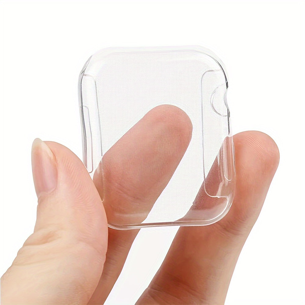 Transparent Full Coverage TPU Watch Case Set for Apple Watch Series 9-2 38mm-45mm