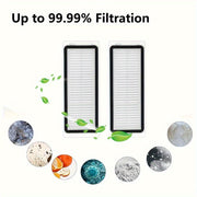 Mi Robot Vacuum Cleaner X20/X20 Plus uchun mos 23 dona almashtirish qismlari to'plami - 1 ta asosiy cho'tka, 4 ta yon cho'tka, 4 ta HEPA filtri, 6 ta mikro tolali mopa, 8 ta chang sumkasi - vakuum aksessuarlar