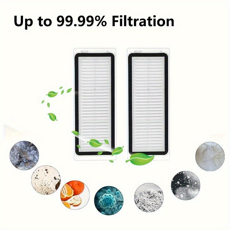 Mi Robot Vacuum Cleaner X20/X20 Plus uchun mos 23 dona almashtirish qismlari to'plami - 1 ta asosiy cho'tka, 4 ta yon cho'tka, 4 ta HEPA filtri, 6 ta mikro tolali mopa, 8 ta chang sumkasi - vakuum aksessuarlar