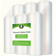 6-Roll Vacuum Sealer Bags Food Storage Meal Prep Preserving Freshness 27.99x300cm