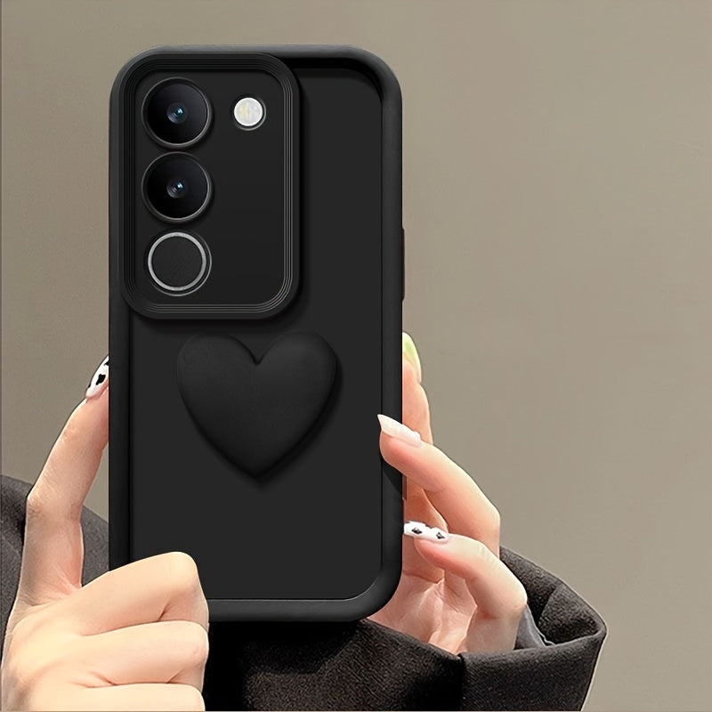 3D Love Heart Pattern TPU Phone Case for Samsung Galaxy S and A Series Full Body Protection