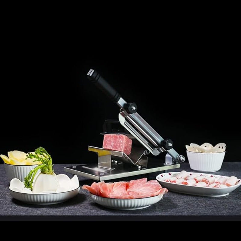 Manual Stainless Steel Meat Slicer for Hot Pot and Gatherings, Power-Free