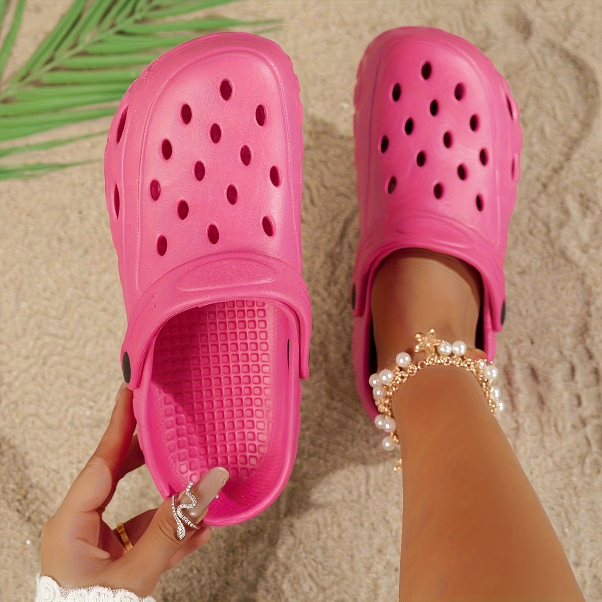 Women’s Thick-Soled Anti-Slip EVA Garden Shoes Casual Slip-On Mules Indoor Outdoor