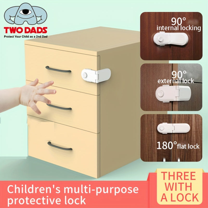 Child Safety Drawer Locks and Cupboard Locks for Baby Proofing, Right Angle and Fridge Protection