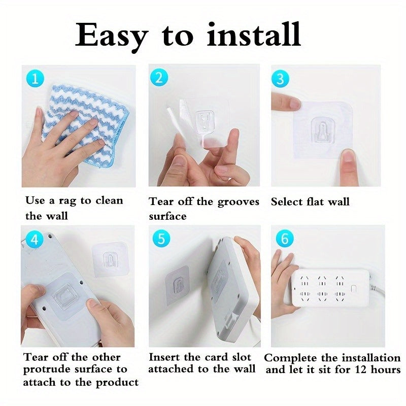 Seamless Snap Fastener Wall Hook Storage Fixture Waterproof Adhesive