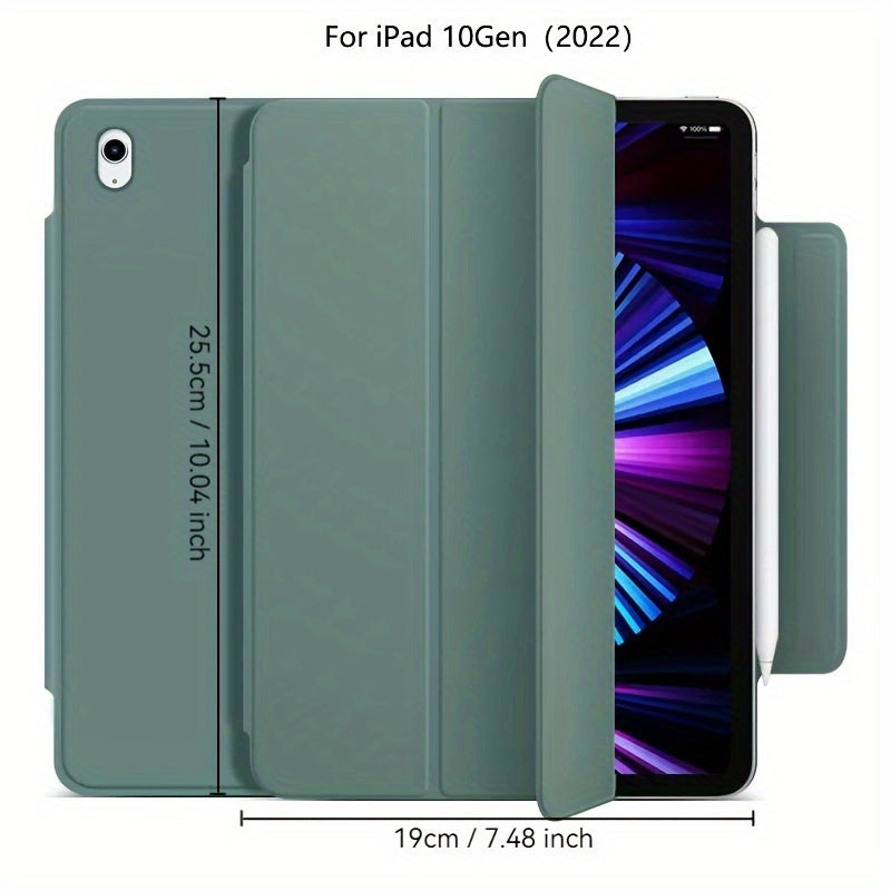 iPad Mini 6, Air 4/5, Pro 11 2022, Air 6 11inch 2024 uchun sun'iy charm aqlli qop. Qalam ushlagichi, kuchli magnit yopilishi va ultra ingichka dizayni bilan egiluvchan qattiq qopqoqni o'z ichiga oladi.