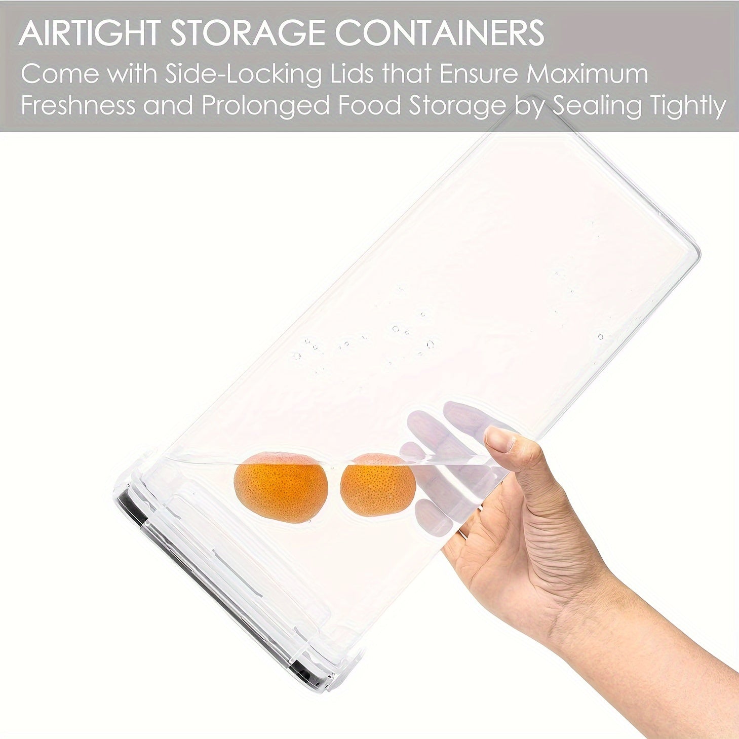 3 ta 81-Unssli havo o'tkazmaydigan oziq-ovqat saqlash konteynerlari va qopqog'lar to'plami