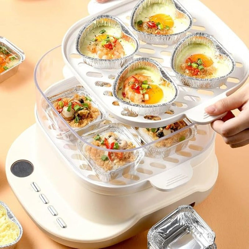 Упаковка из 12 алюминиевых противней для выпечки, безопасных для пищи, одноразовые глубокие формы для выпечки, жарки и поддержания тепла. Универсальная посуда для приготовления пищи, тортов и использования в духовке.