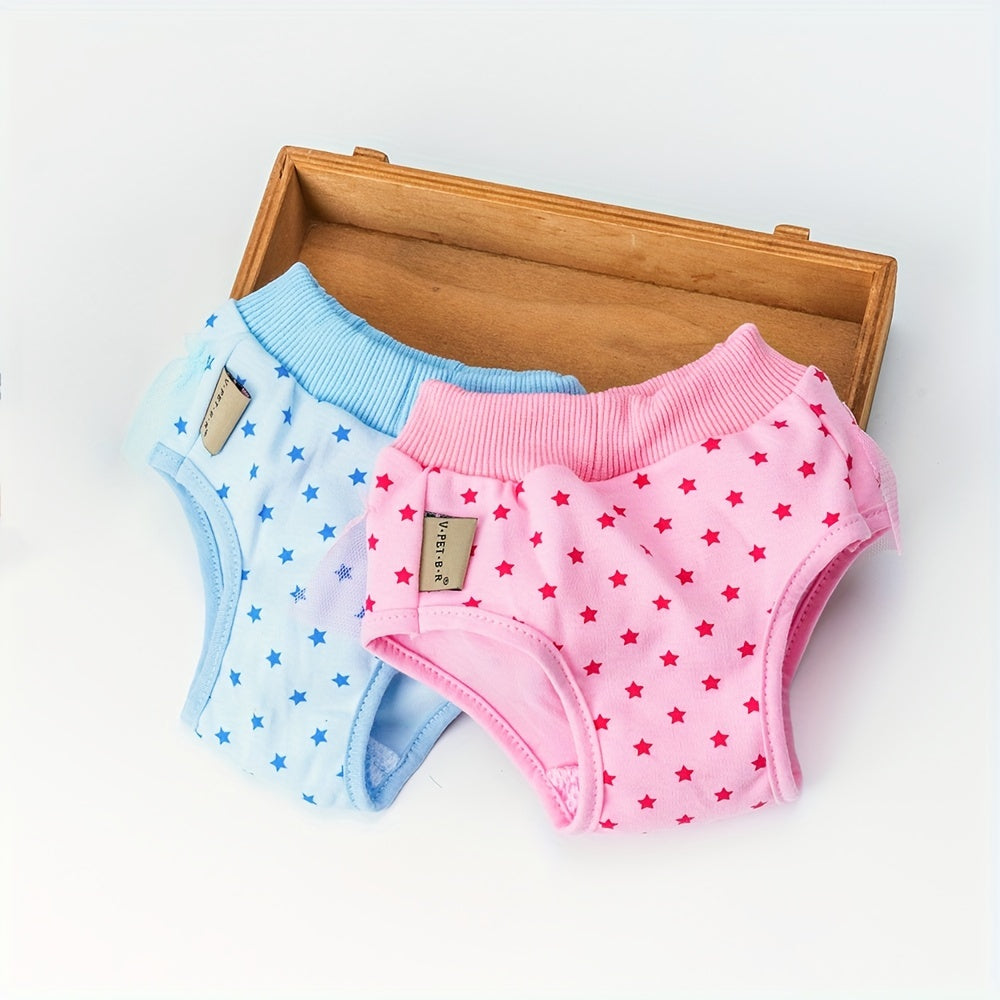 Dog Safety Pants for Menstrual Cycle Knit Polyester Small Medium