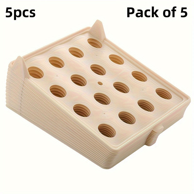 Rectangular Plastic Closet Organizer 5-Pack Foldable Waterproof Clothes Storage Trunks